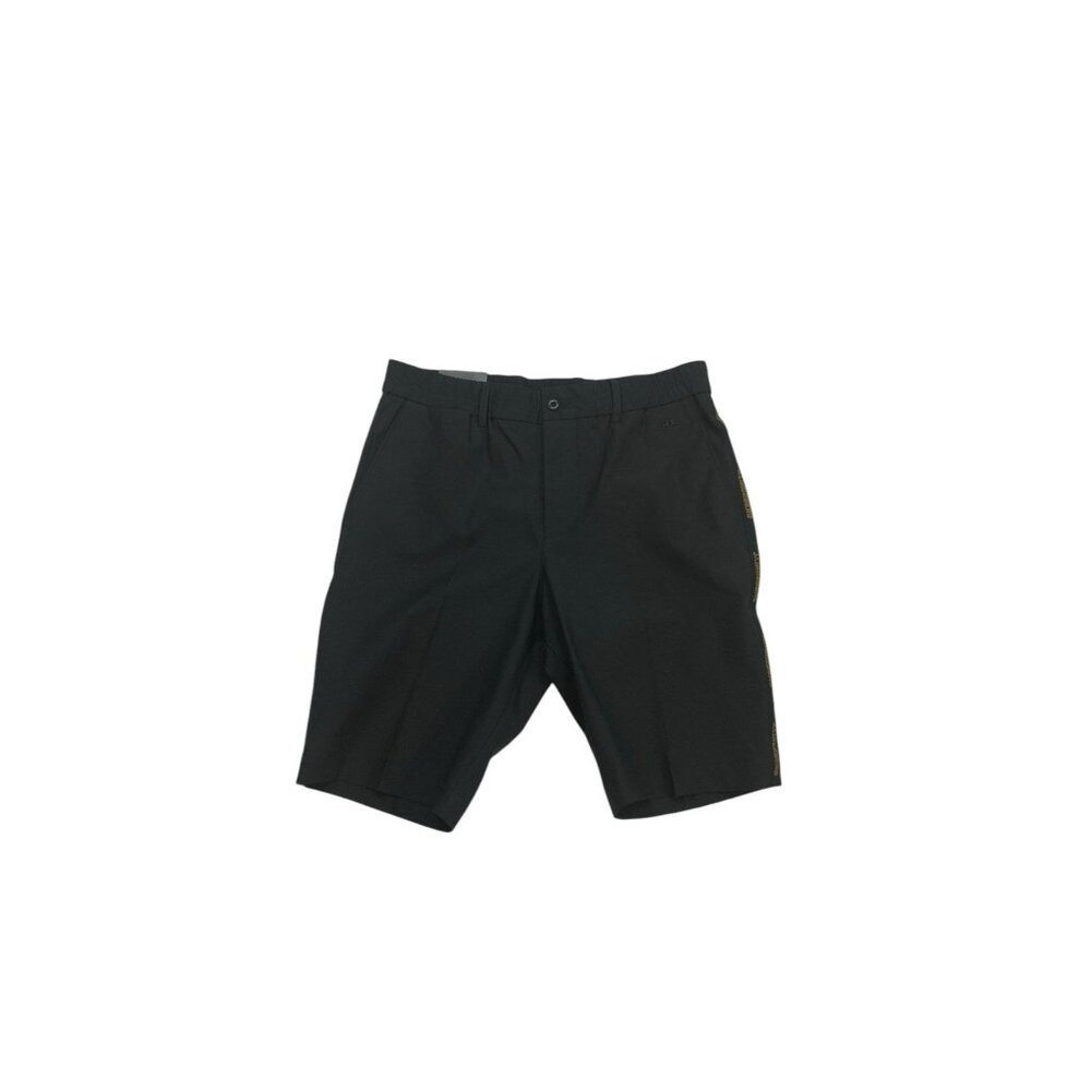 New J. Lindberg Stuart Stripe Golf Shorts Mens Size 20 Black Designer Activewear